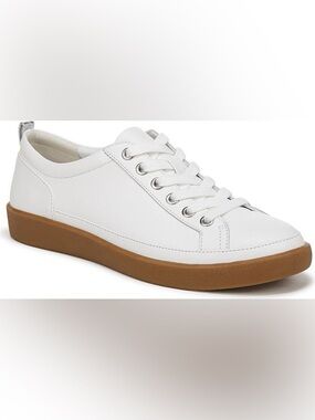 Vionic Winny White Leather Low-Top Sneakers New